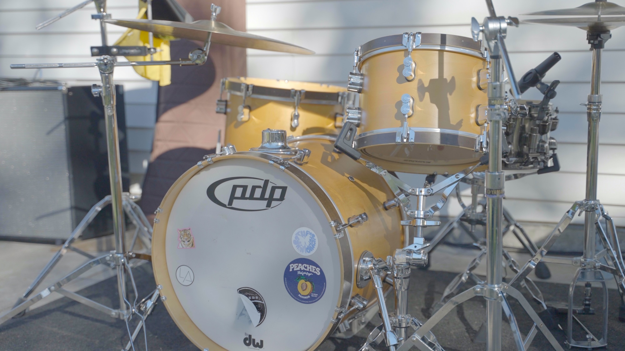 Drum Set at the Castle Studios 1 year anniversary party.