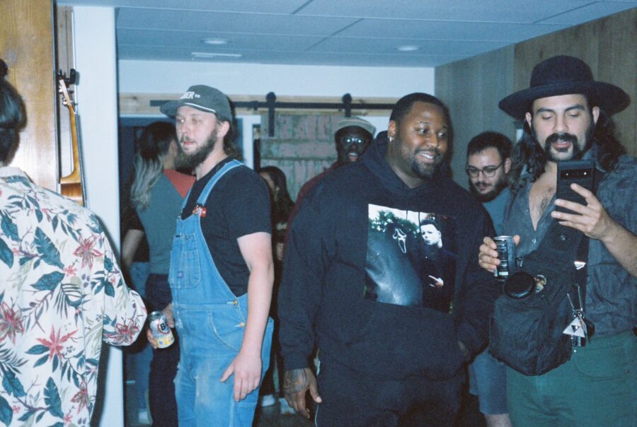 People hanging out in Castle Studios.
