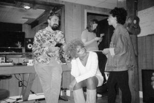 People hanging out in Castle Studios.