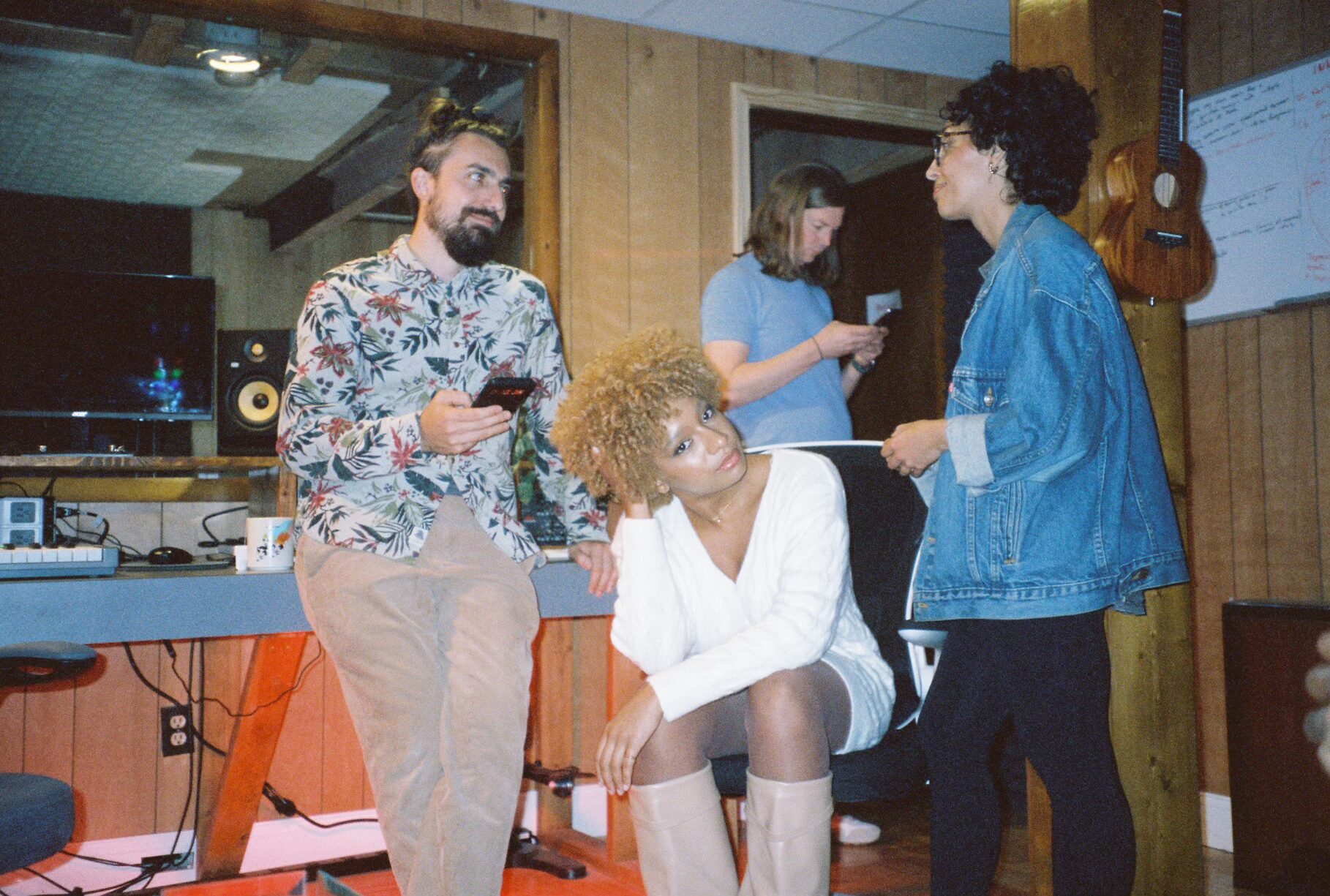 People hanging out in Castle Studios.